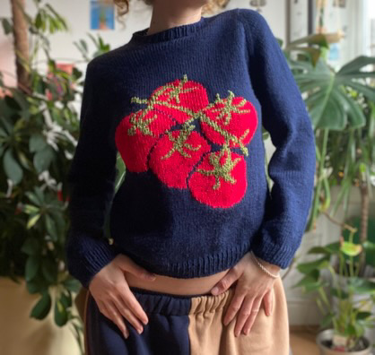 トップス Flower knit setup Asymmetrical flower-embroidered top - Women | MANGO USA