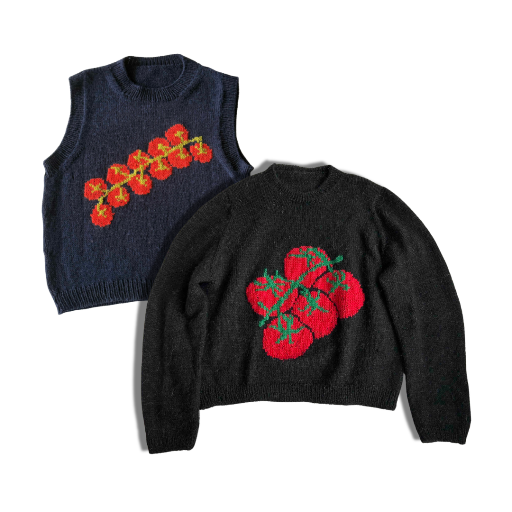 Cherry Tomato Vest + Tomato Sweater BUNDLE